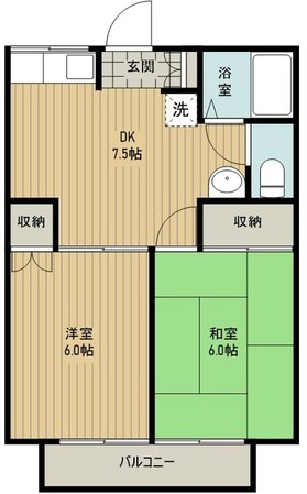 エコーハイツの物件間取画像